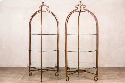wrought iron display cabinets